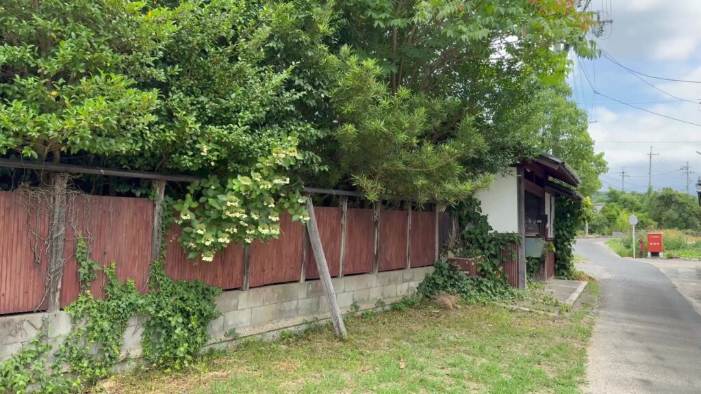 解体前の空き家と土蔵